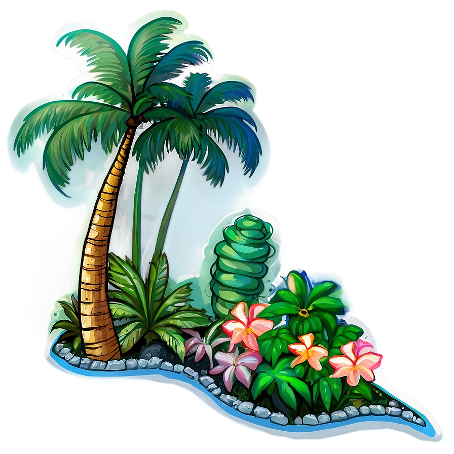 Palmera Garden Paradise Png Dyn PNG image