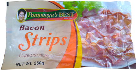 Pampangas Best Bacon Strips Package PNG image