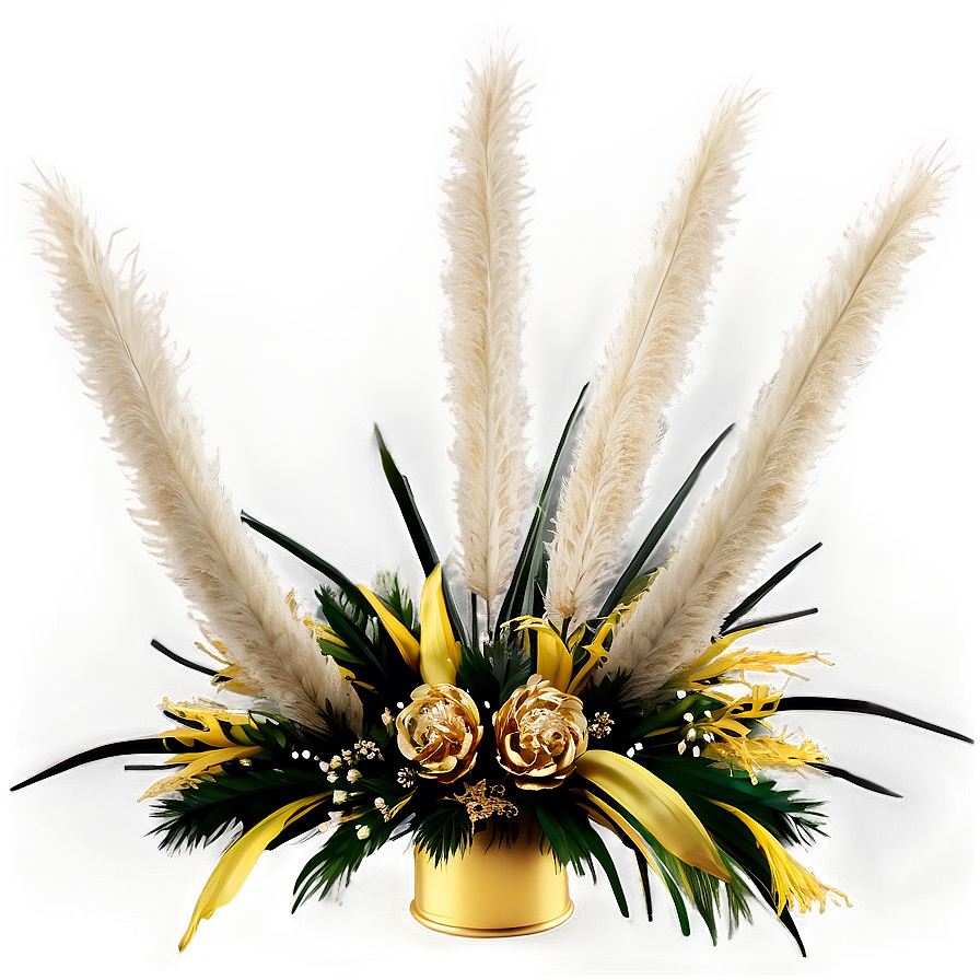 Pampas Grass Centerpiece Png 06122024 PNG image