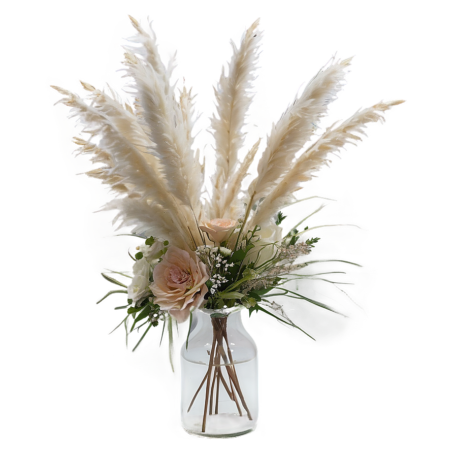 Pampas Grass Centerpiece Png 06122024 PNG image