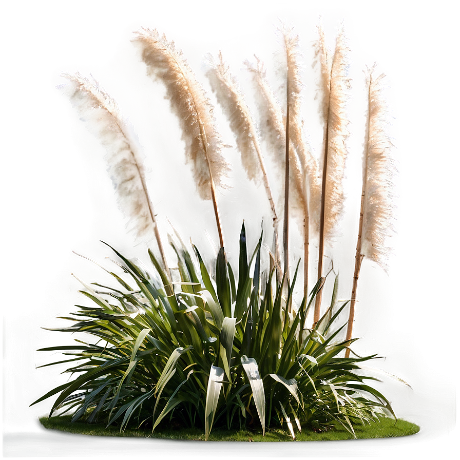 Pampas Grass Garden Png 06122024 PNG image