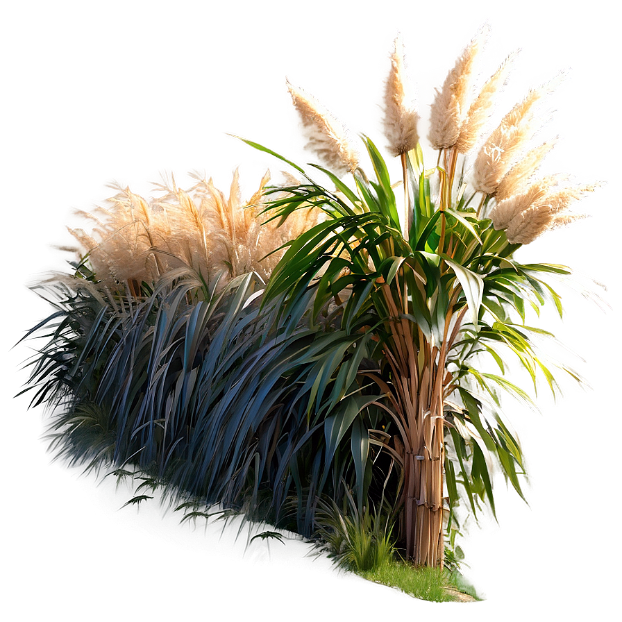 Pampas Grass Pathway Png 64 PNG image