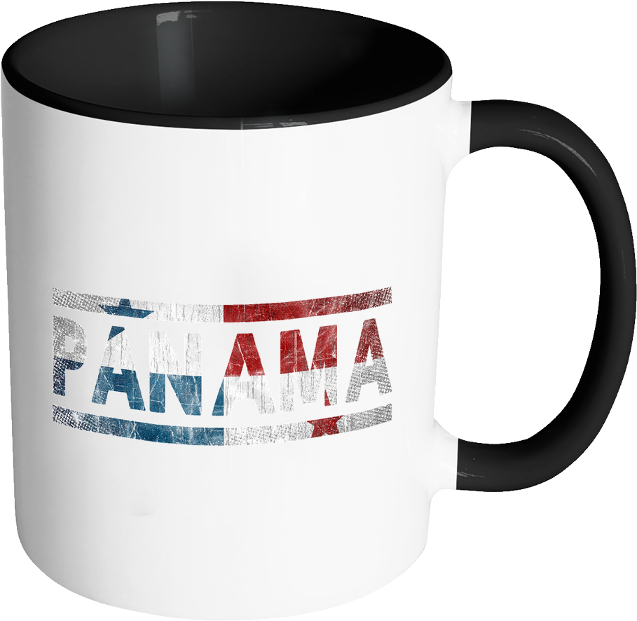 Panama Flag Design Mug PNG image