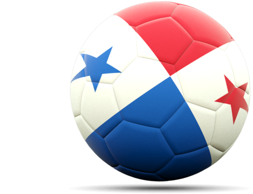 Panama Flag Soccer Ball PNG image