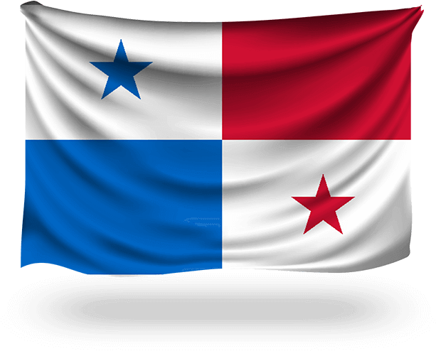 Panama National Flag Waving PNG image