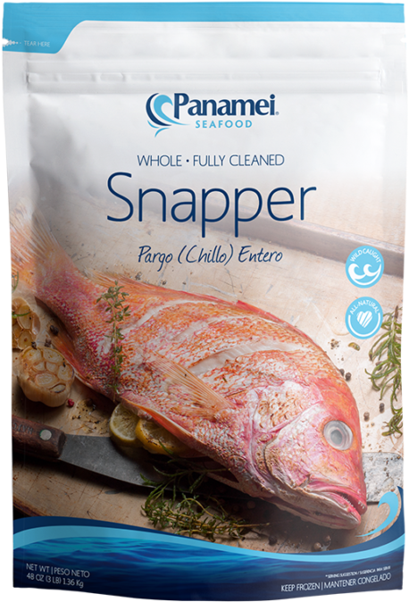 Panamei Seafood Snapper Package PNG image
