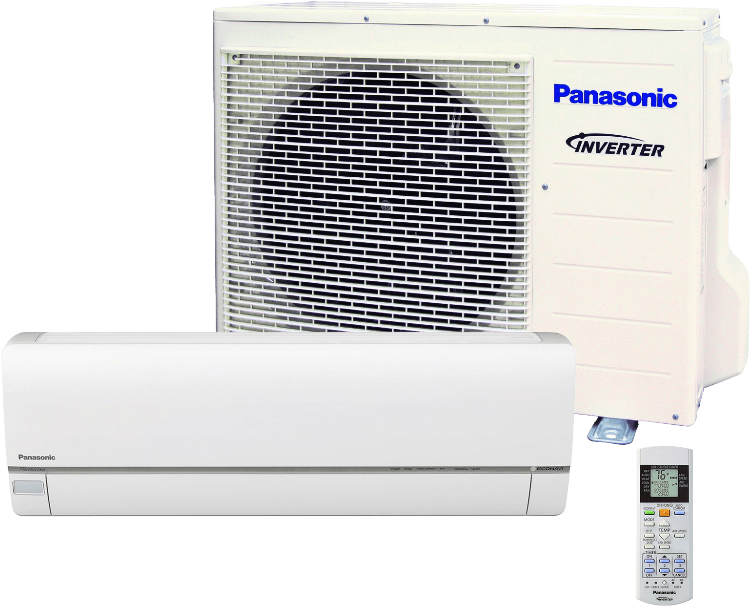 Panasonic Inverter Split A Cwith Remote PNG image