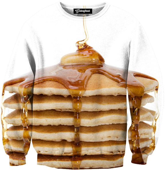 Pancake Print Sweatshirt PNG image