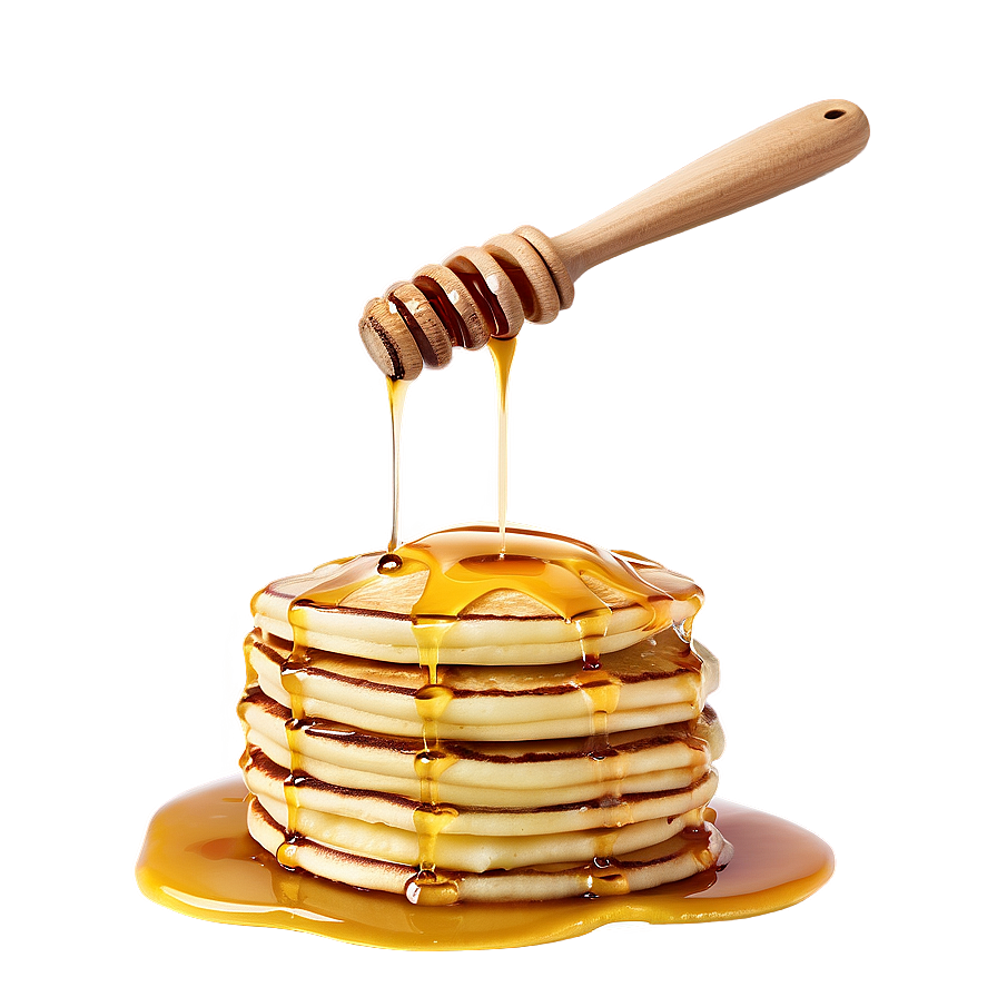 Pancake Stack With Honey Png Hhm PNG image