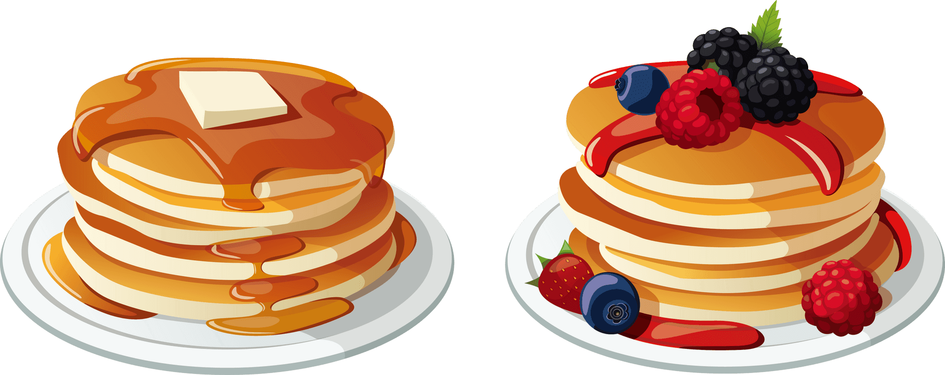 Pancake Stacks Clipart PNG image