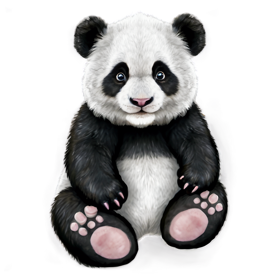 Panda Cub Fluffy Png Qcy93 PNG image