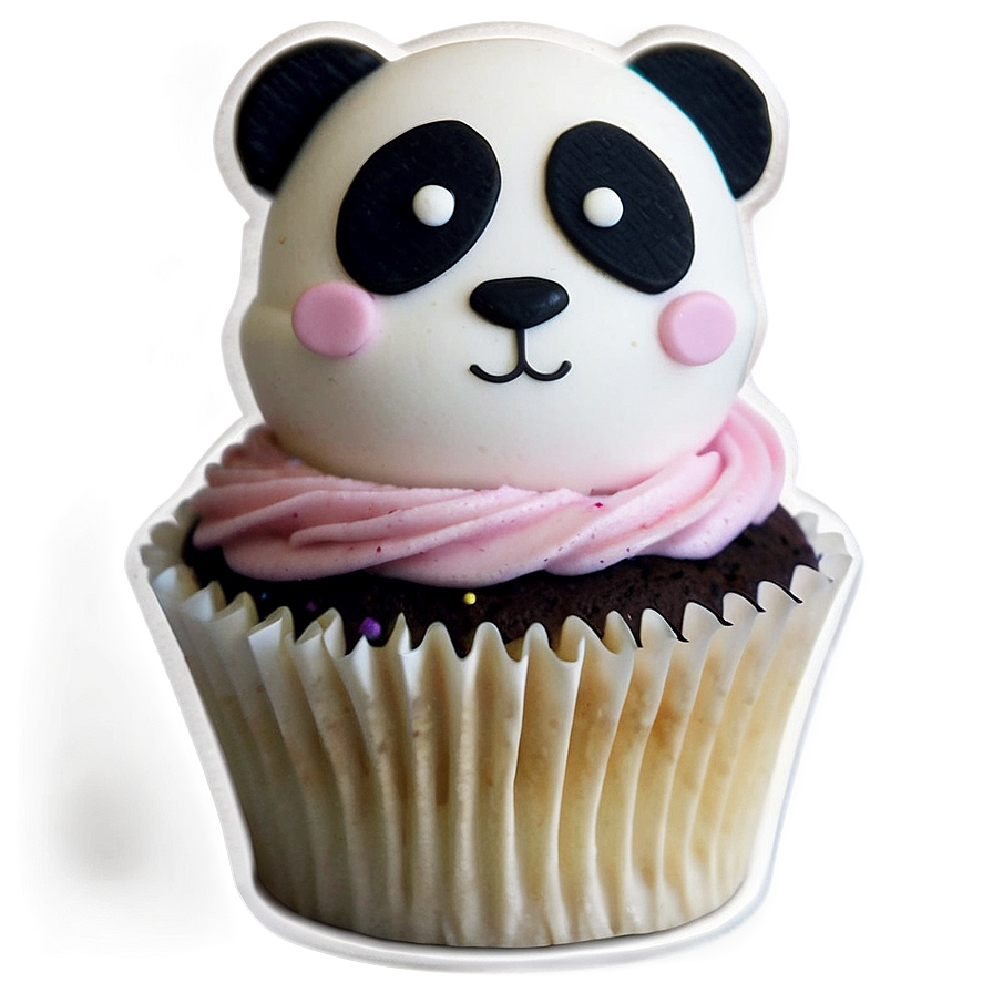 Panda Cupcake Topper Png Eem PNG image