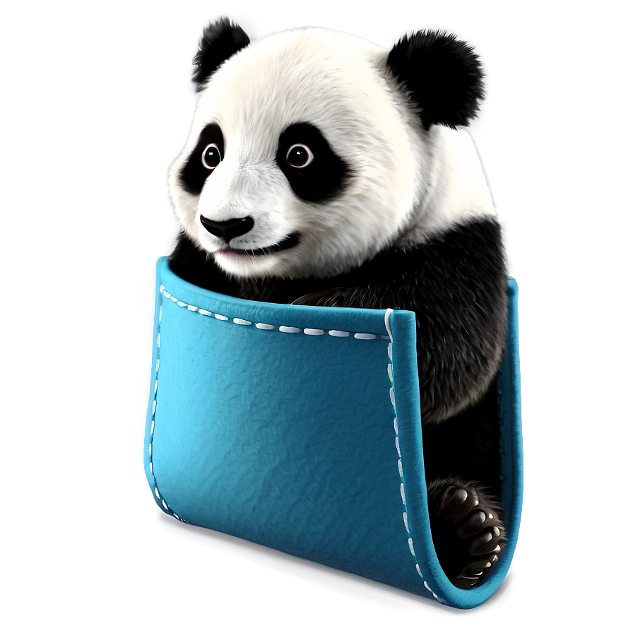 Panda In A Pocket Design Png Ybb63 PNG image