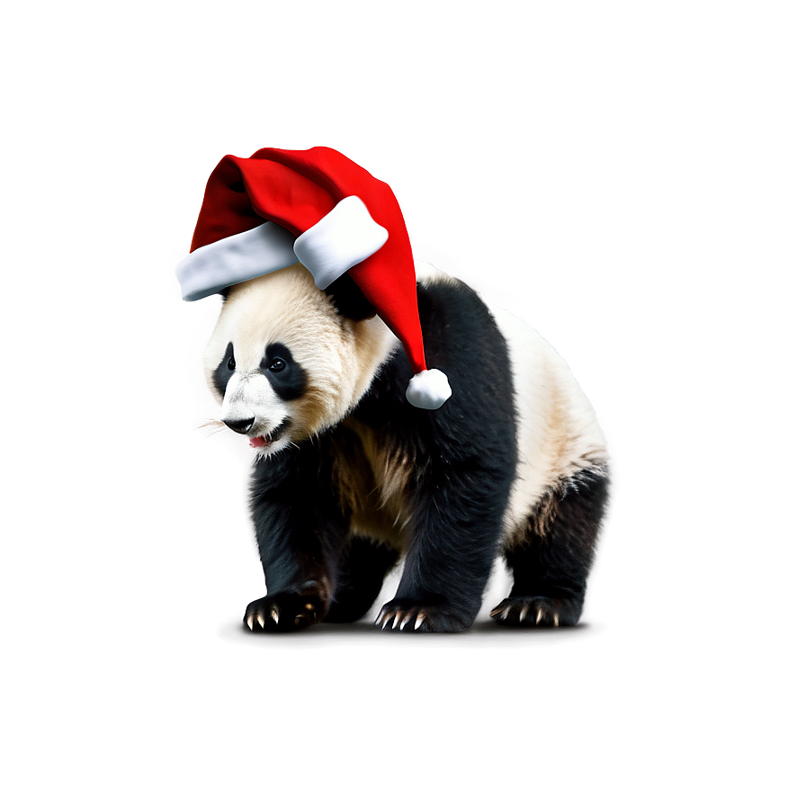 Panda In A Santa Hat Png 31 PNG image