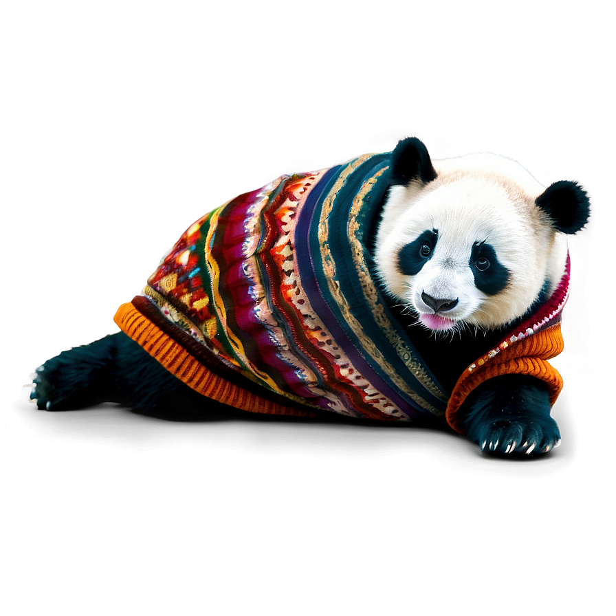 Panda In A Sweater Png Gsc14 PNG image