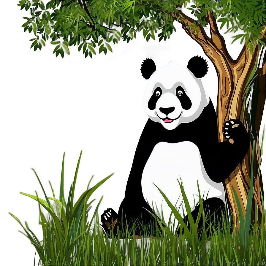 Panda In Nature Background Png 05062024 PNG image