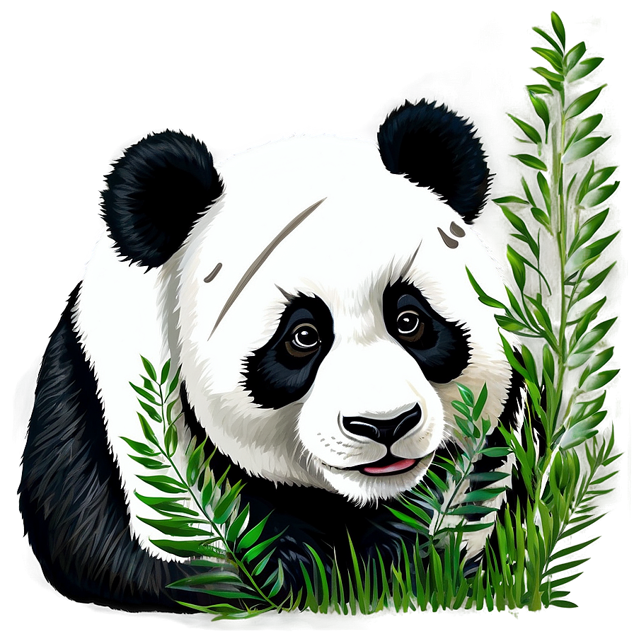 Panda In Nature Background Png 98 PNG image