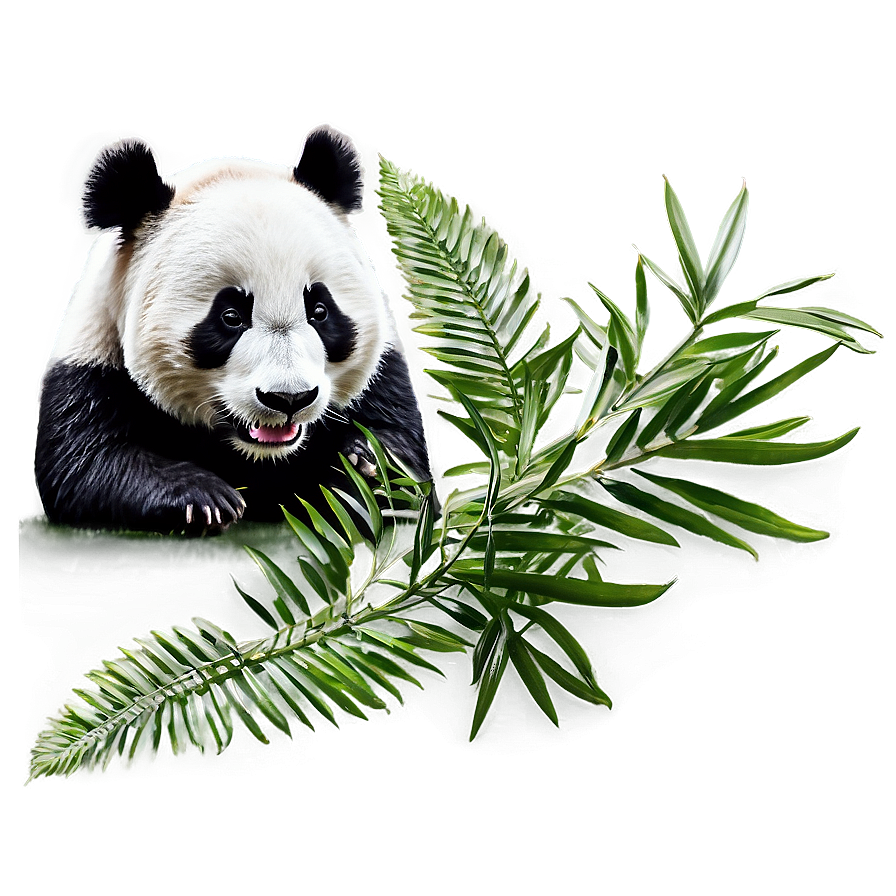 Panda In Nature Background Png Lfw13 PNG image