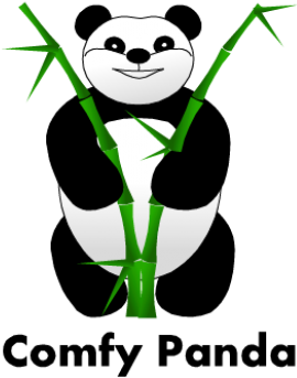 Panda Logowith Bamboo PNG image