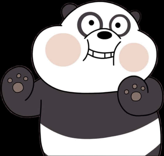 Panda We Bare Bears Cartoon PNG image