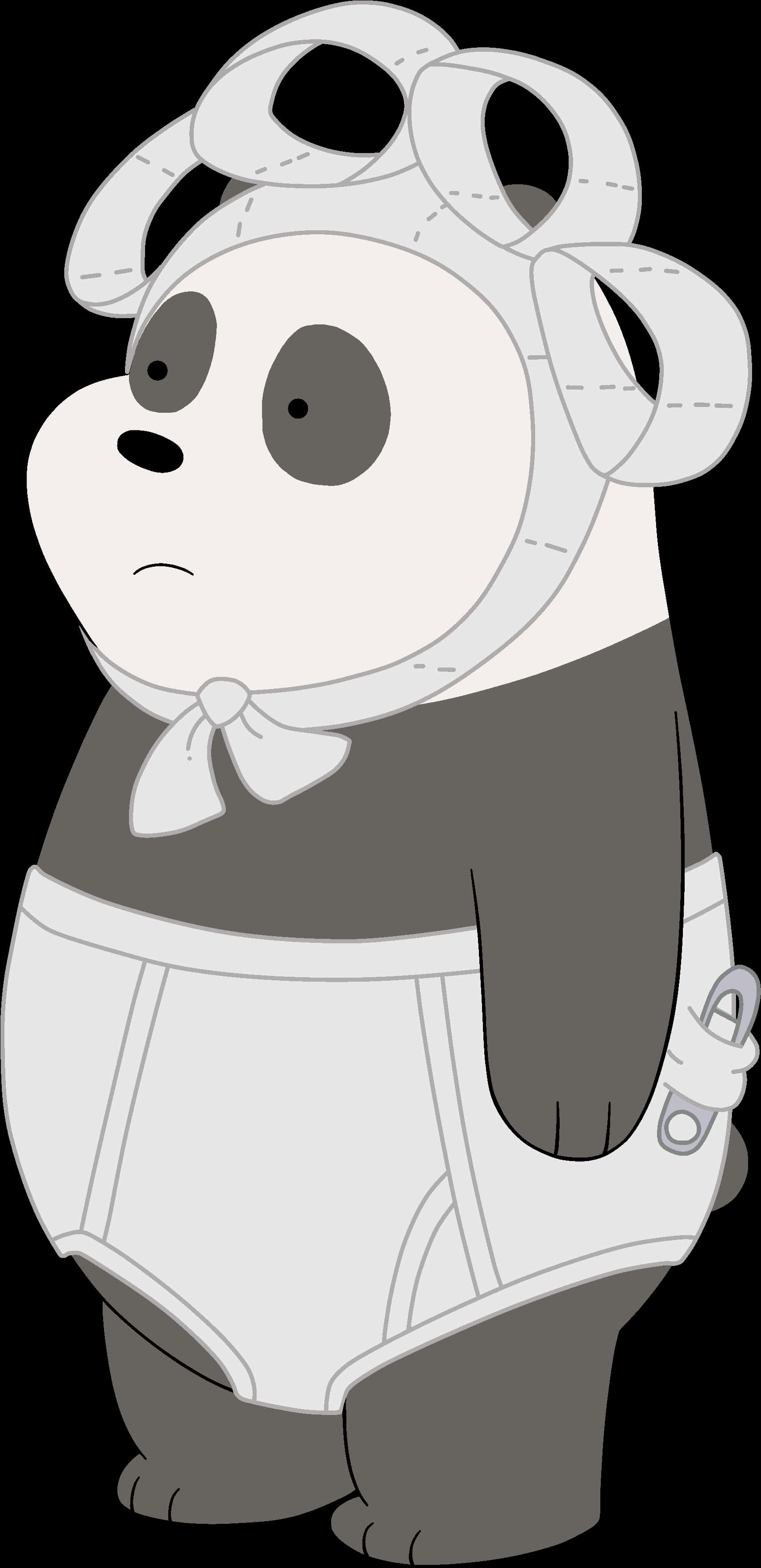 Panda_ We Bare Bears_ Cartoon PNG image