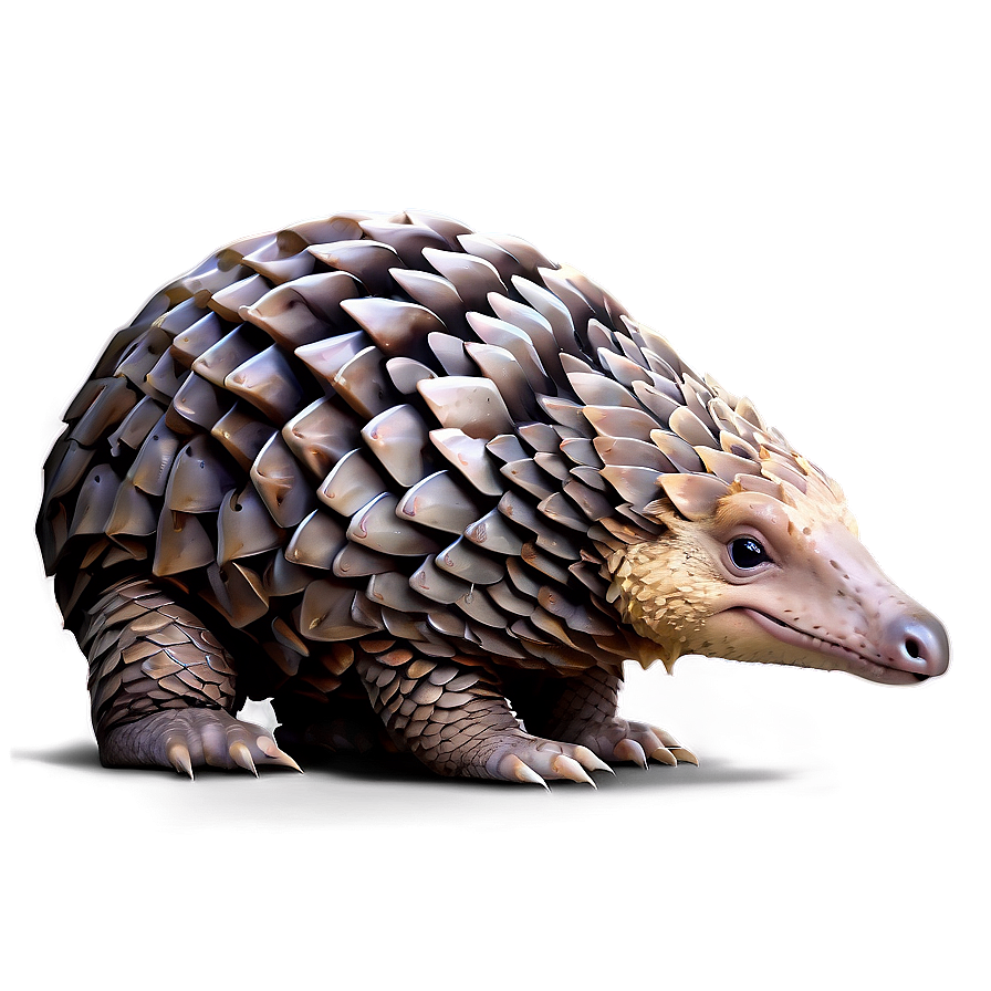 Pangolin With Ball Illustration Png 06212024 PNG image