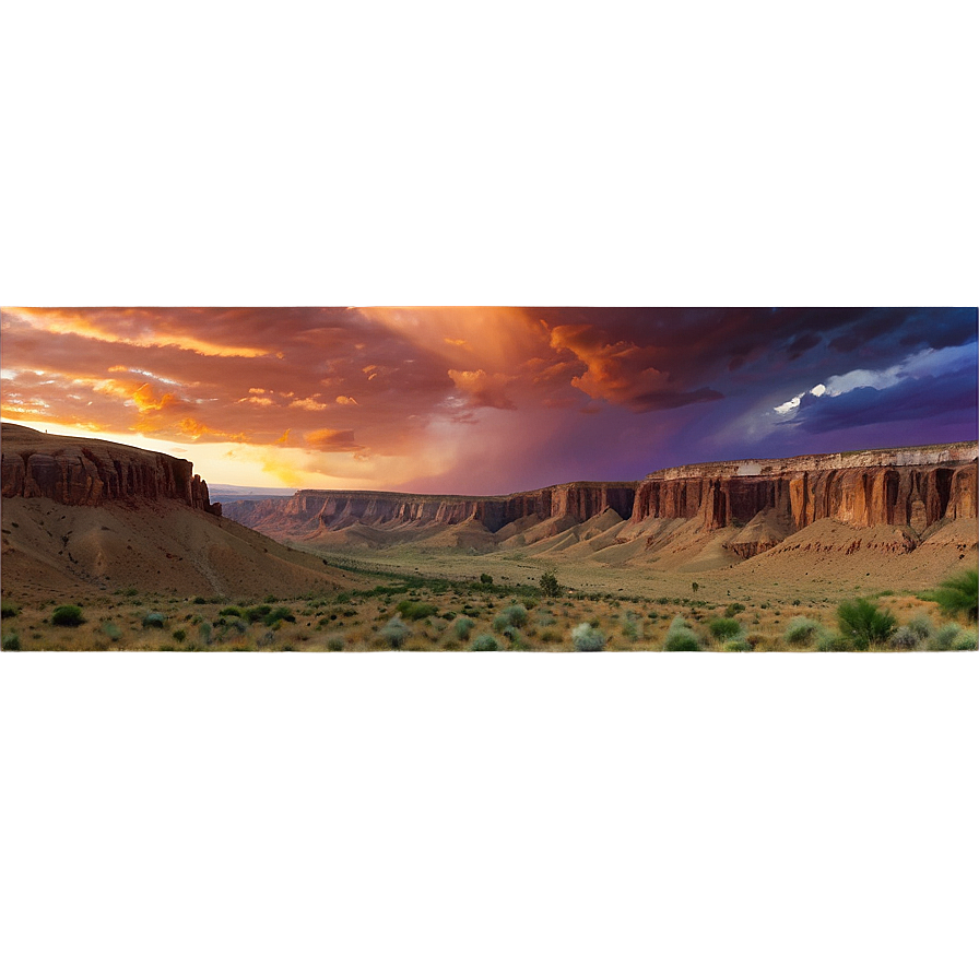 Panoramic Mesa Landscape Png 06252024 PNG image