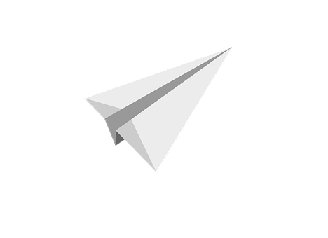 Paper Airplane Black Background PNG image