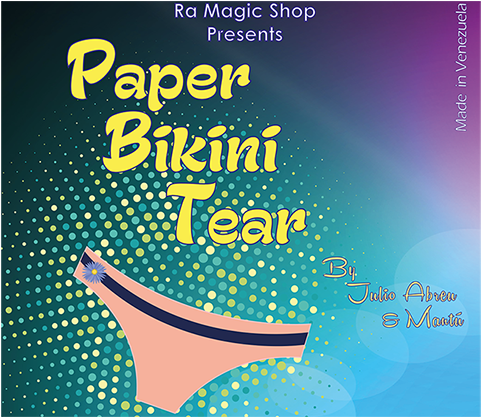 Paper Bikini Tear Magic Trick Poster PNG image