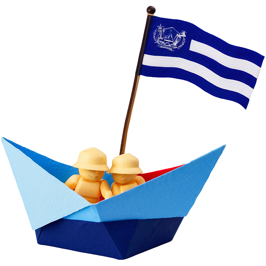 Paper Boat With Flag Png 12 PNG image