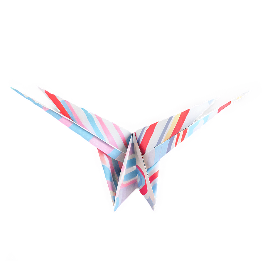 Paper Crane With Pattern Png 06282024 PNG image