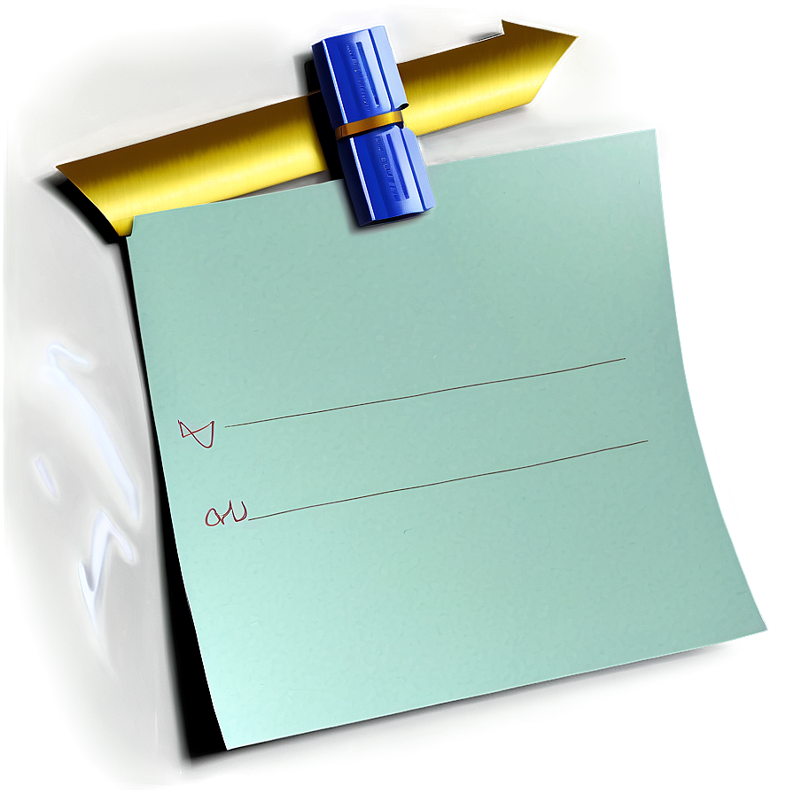 Paper Note With Arrow Clip Png Ccw84 PNG image