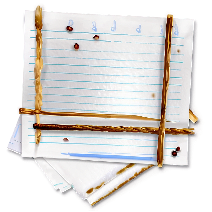 Paper Note With Coffee Stain Png Fhw PNG image