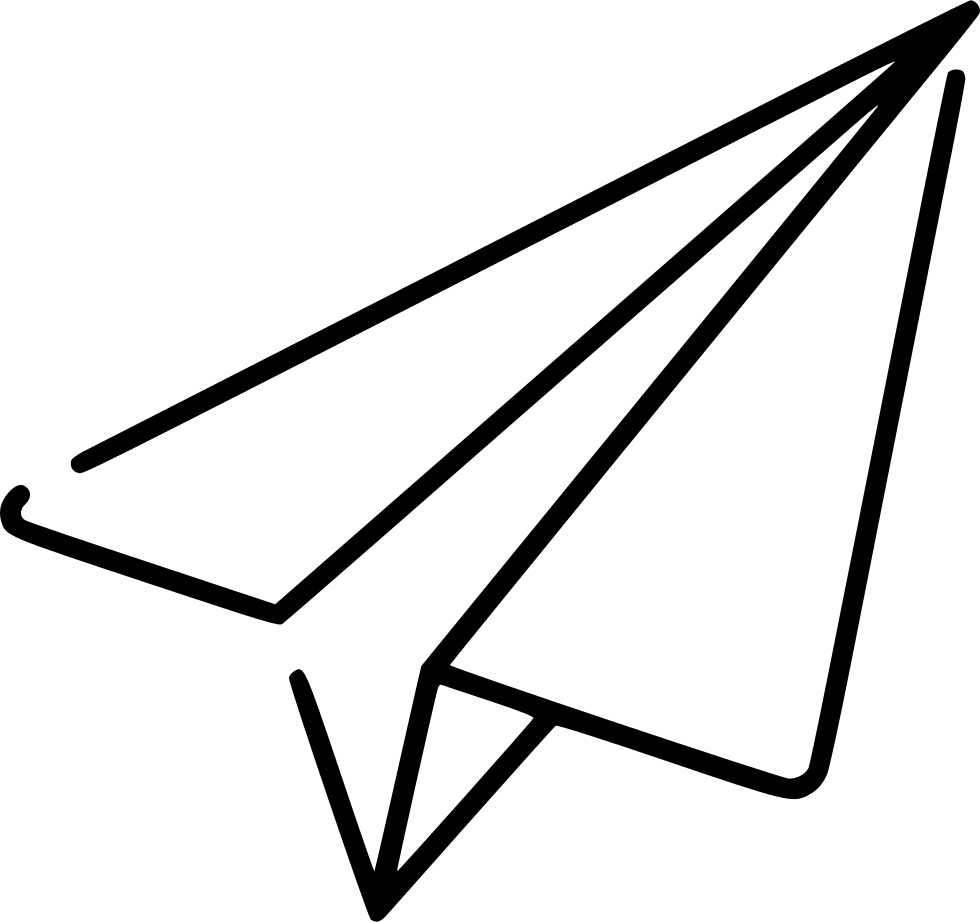 Paper Plane Icon Sketch PNG image
