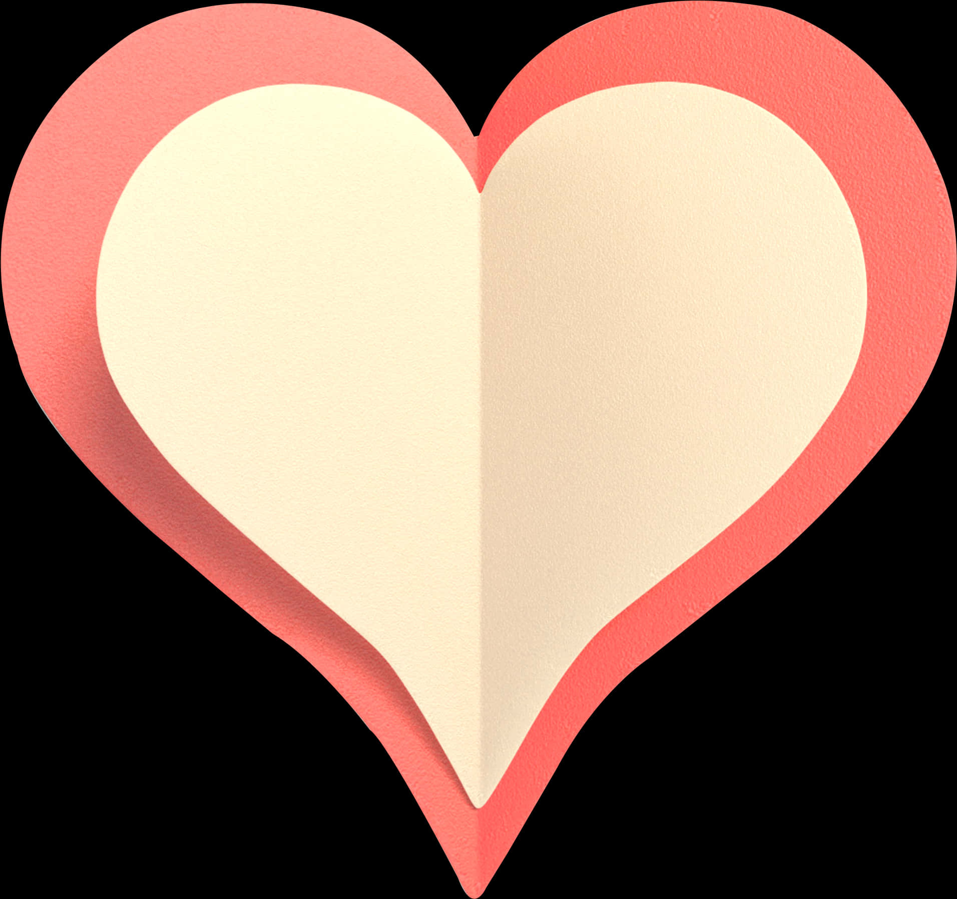 Paper Texture Heart Graphic PNG image