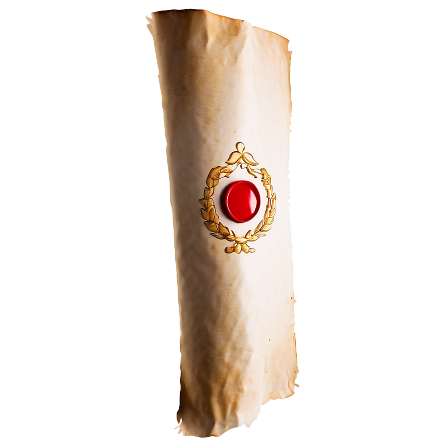 Papyrus Scroll With Wax Seal Png 31 PNG image