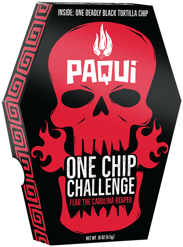 Paqui One Chip Challenge Packaging PNG image