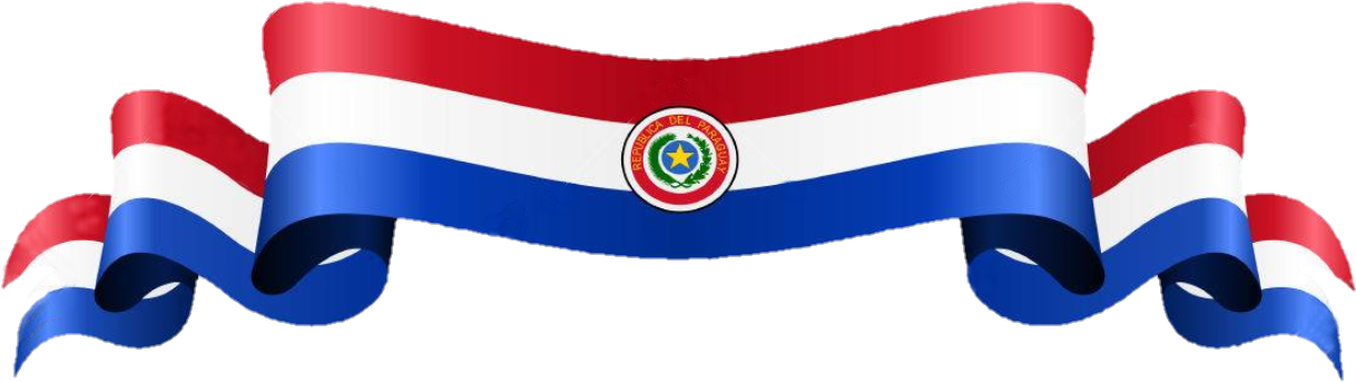 Paraguay Flag Ribbon PNG image