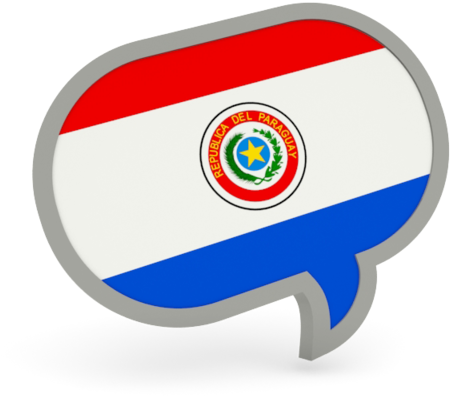 Paraguay Flag Speech Bubble PNG image