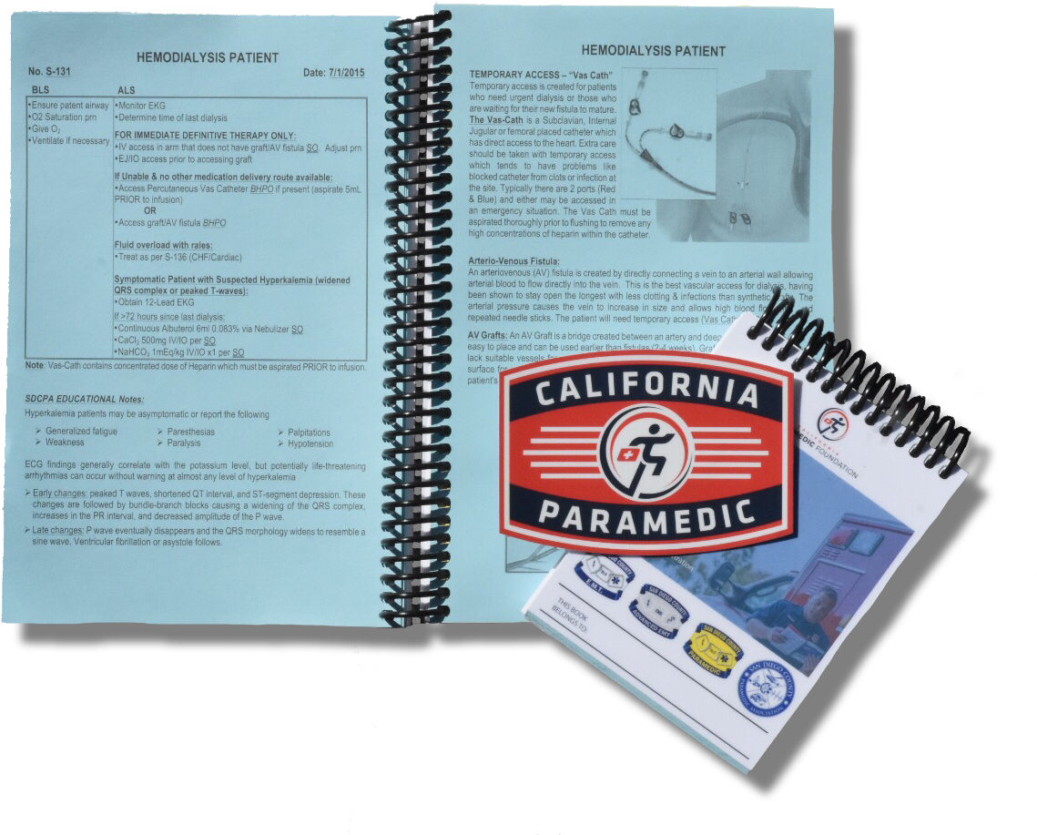 Paramedic Training Manualsand Badge PNG image