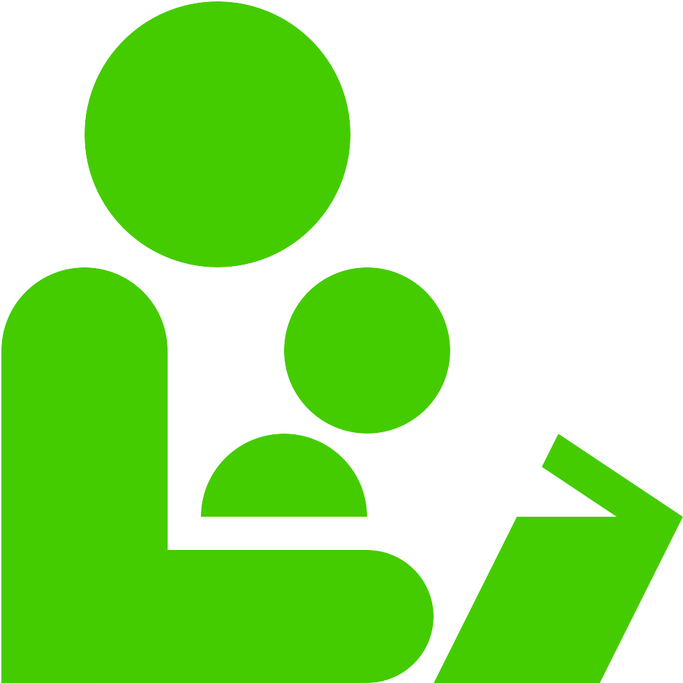 Parent Child Icon Green Arrow PNG image