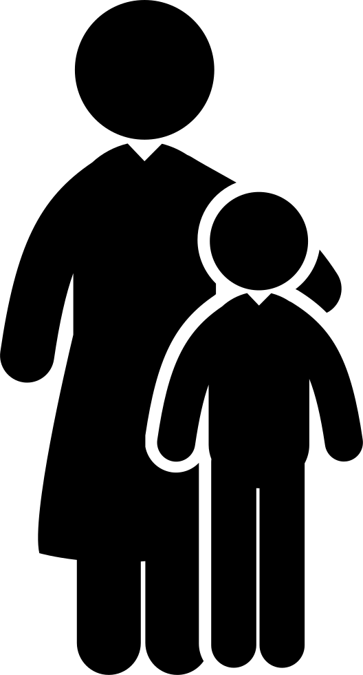 Parent Child Silhouette Graphic PNG image