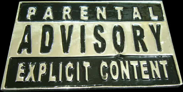 Parental Advisory Explicit Content Sign PNG image