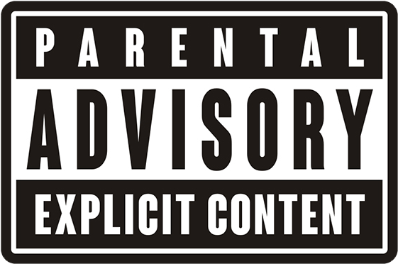 Parental Advisory Explicit Content Sign PNG image