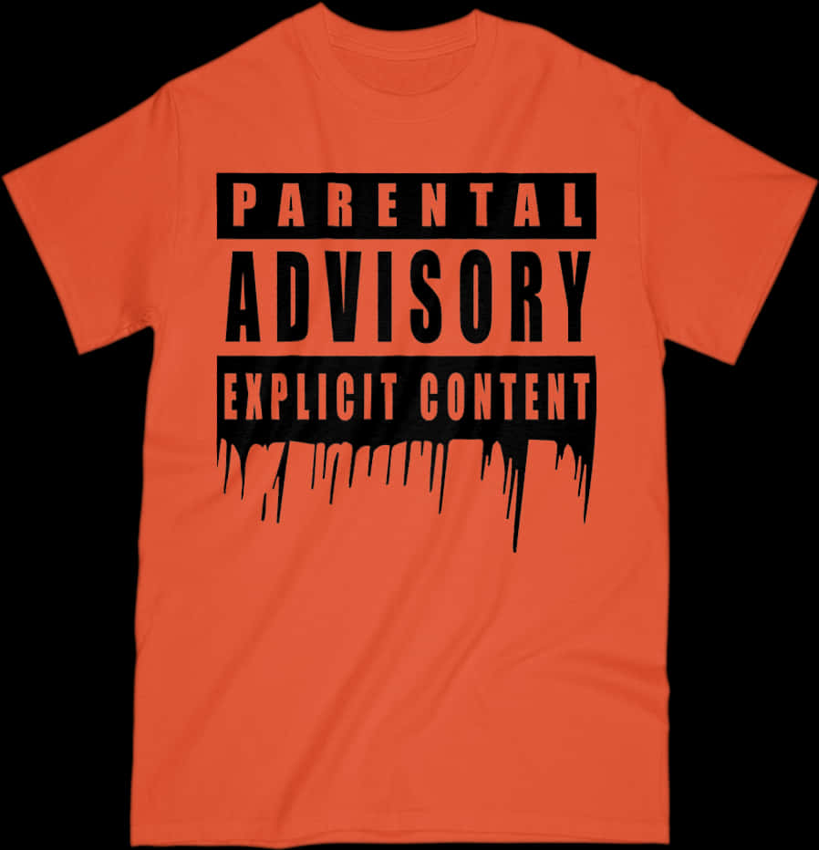 Parental Advisory Explicit Content Tshirt PNG image