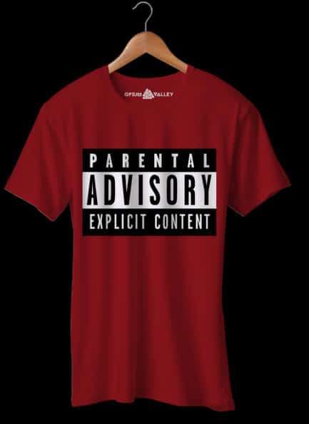 Parental Advisory Explicit Content Tshirt PNG image