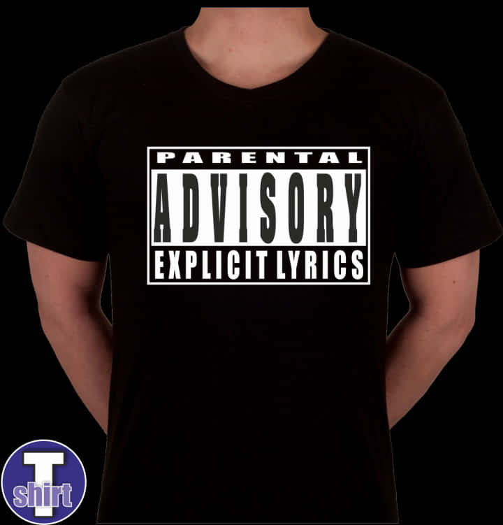 Parental Advisory Explicit Lyrics Tshirt PNG image