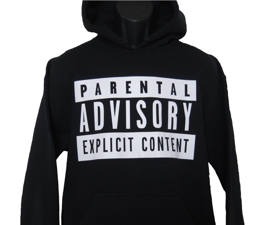 Parental Advisory Hoodie PNG image