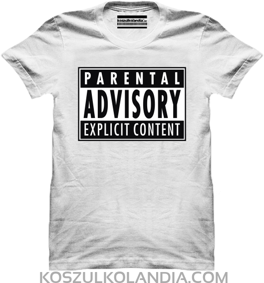 Parental Advisory T Shirt Design PNG image