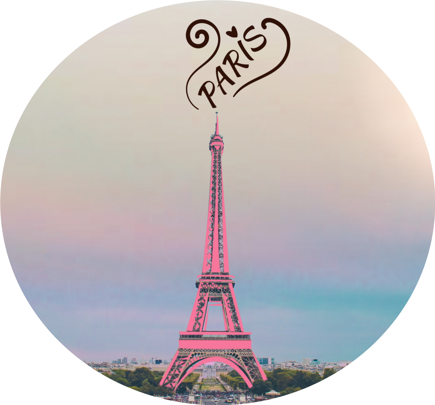 Paris Eiffel Tower Artistic View PNG image